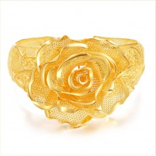 999.9足金精品花頭手鐲