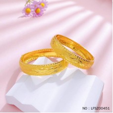 喜結良緣龍鳳呈祥龍鳳手鐲開口龍鳳手鐲/對（面寬約11.8-12.8mm,厚約2.3mm）