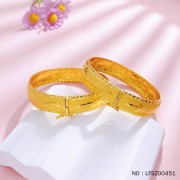 喜結良緣龍鳳呈祥龍鳳手鐲開口龍鳳手鐲/對（面寬約11.8-12.8mm,厚約2.3mm）