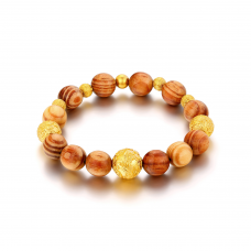 古法經典幾何龍紋血龍木珠串手鍊