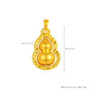 古法經典護佑葫蘆銅錢碎碎金吊墜