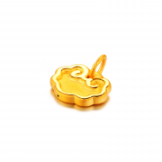 3D硬金吉祥如意鎖包吊墜