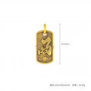 古法個性潮酷國潮十二生肖馬吊墜